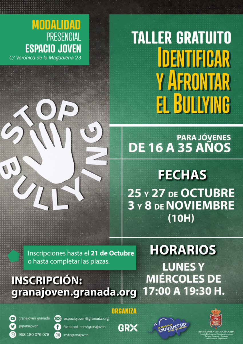 Taller gratuito  “Identificar y afrontar el bullying”